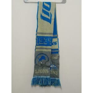 NFL Detroit Lions Gray Big Logo Scarf 64" by 7" by FOCO